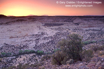 Sunrise over the Boulder Creek area, Grand Staircase - Escalante National Monument, Utah