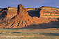 Picture: Morning light on red rock butte and mesa, Valley of the Gods, Utah