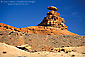 Photo: Mexican Hat, an eroded red rock stone formation, Utah