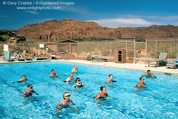 Image: Aquarobic fitness class at Red Mountain Resort & Spa, near St. George, Utah's Dixie, Utah