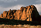 Image: Sunset light on red rock cliffs at Snow Canyon State Park, near St. George, Utah's Dixie, Utah
