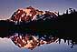 Mount Shuksan reflected in alpine lake, Mount Baker National Recreation Area, Cascade Mountain Range, Washington