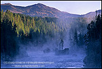 Photo: Misty Fall morning along the Yellowstone River, Canyon Region, Yellowstone National Park, Wyoming