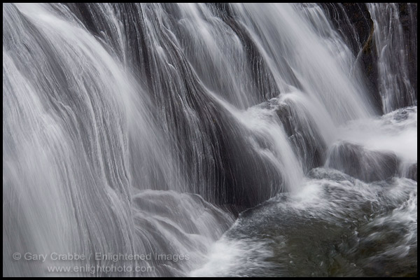 Photo: Detail of Gibbon Falls, along the Gibbon River, near Madison, Yellowstone National Park, Wyoming
